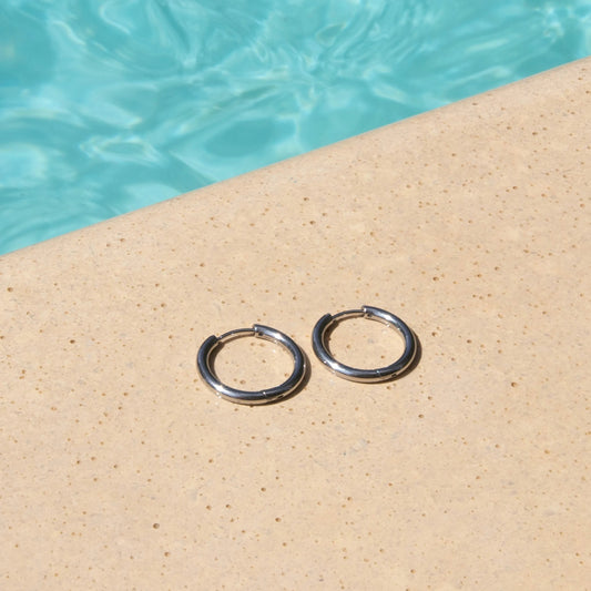 Boucles d'oreilles Anneau argenté Galiette