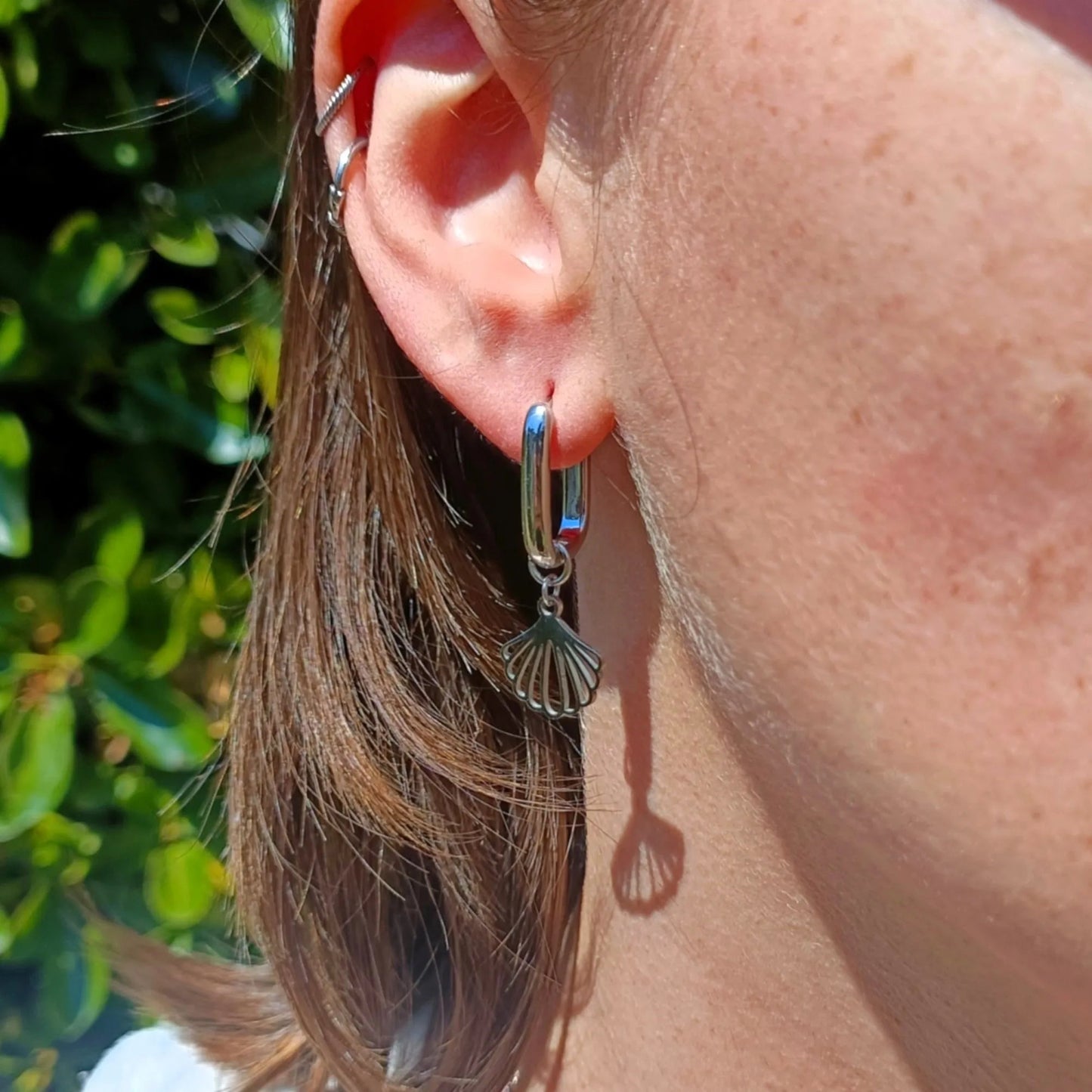 Boucles d'oreilles Square argenté Galiette