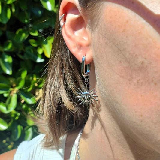 Boucles d'oreilles Square argenté Galiette