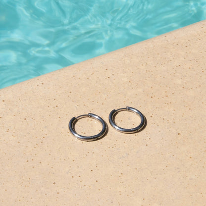 Boucles d'oreilles Anneau argenté Galiette