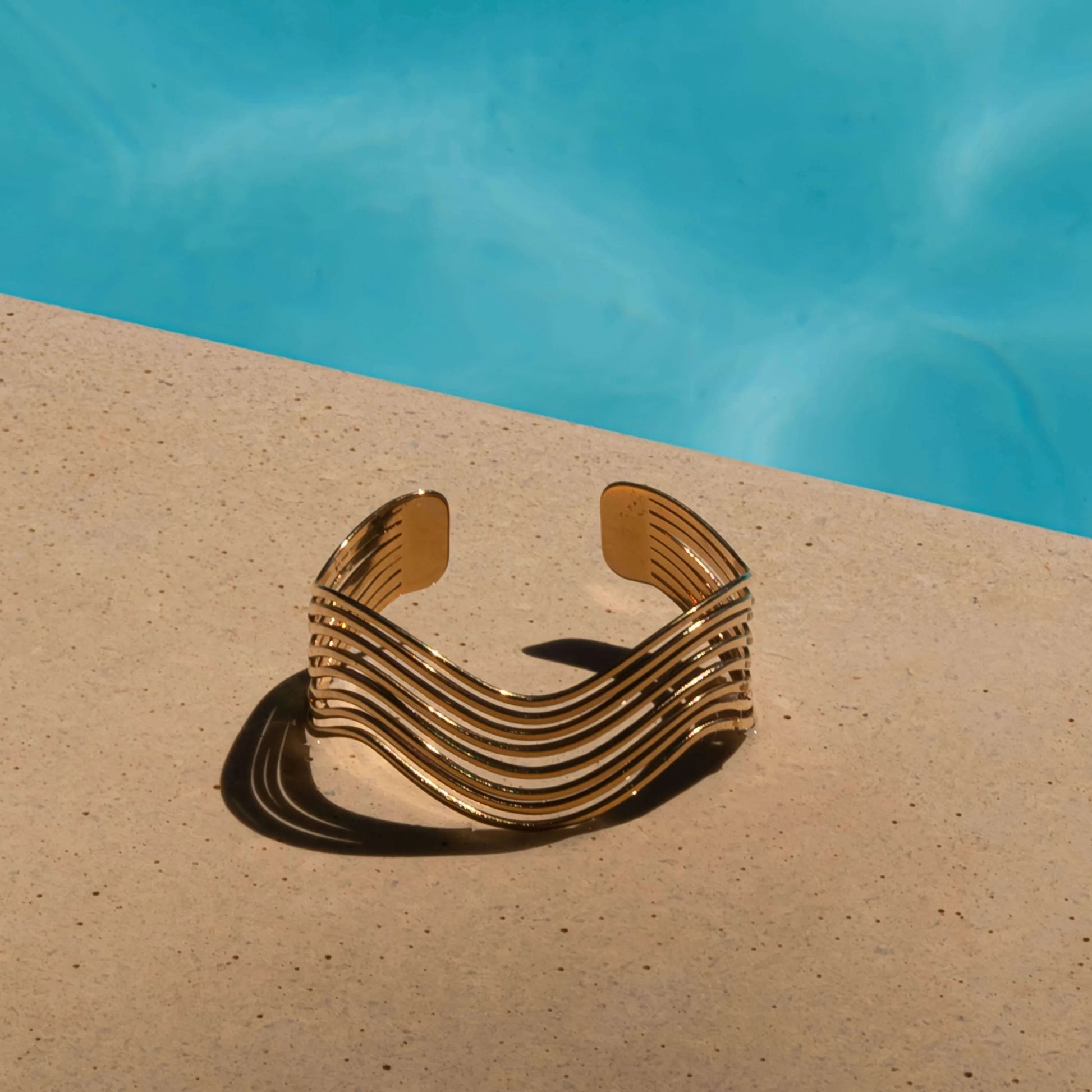 Jonc doré en acier inoxydable Galiette